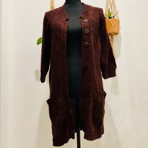 Burgundy Cardigan
